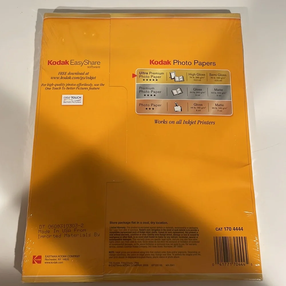 Kodak Ultra Premium Photo Paper High Gloss 50 Sheets 8.5x11